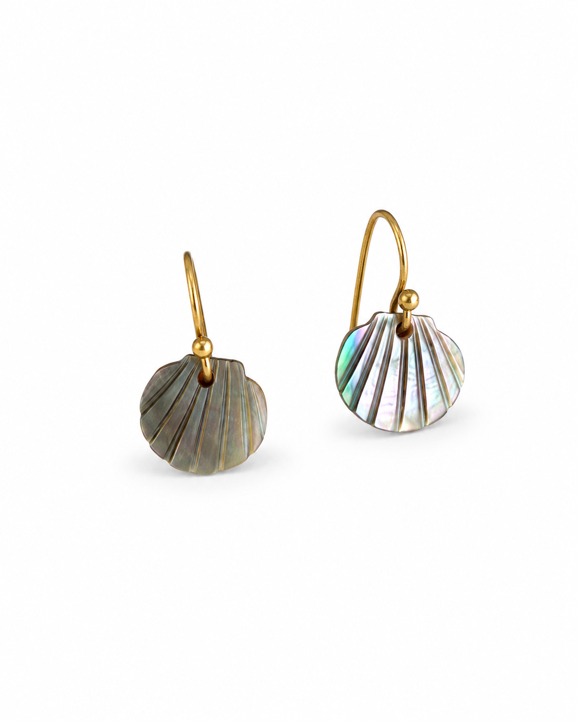 Nacre Shell Simple Earrings