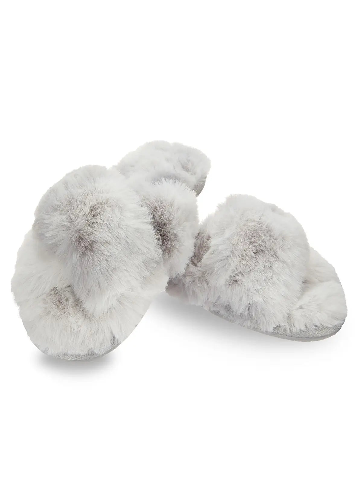 Josephine Plush Slippers in Beige – Cozy Luxe House Slides