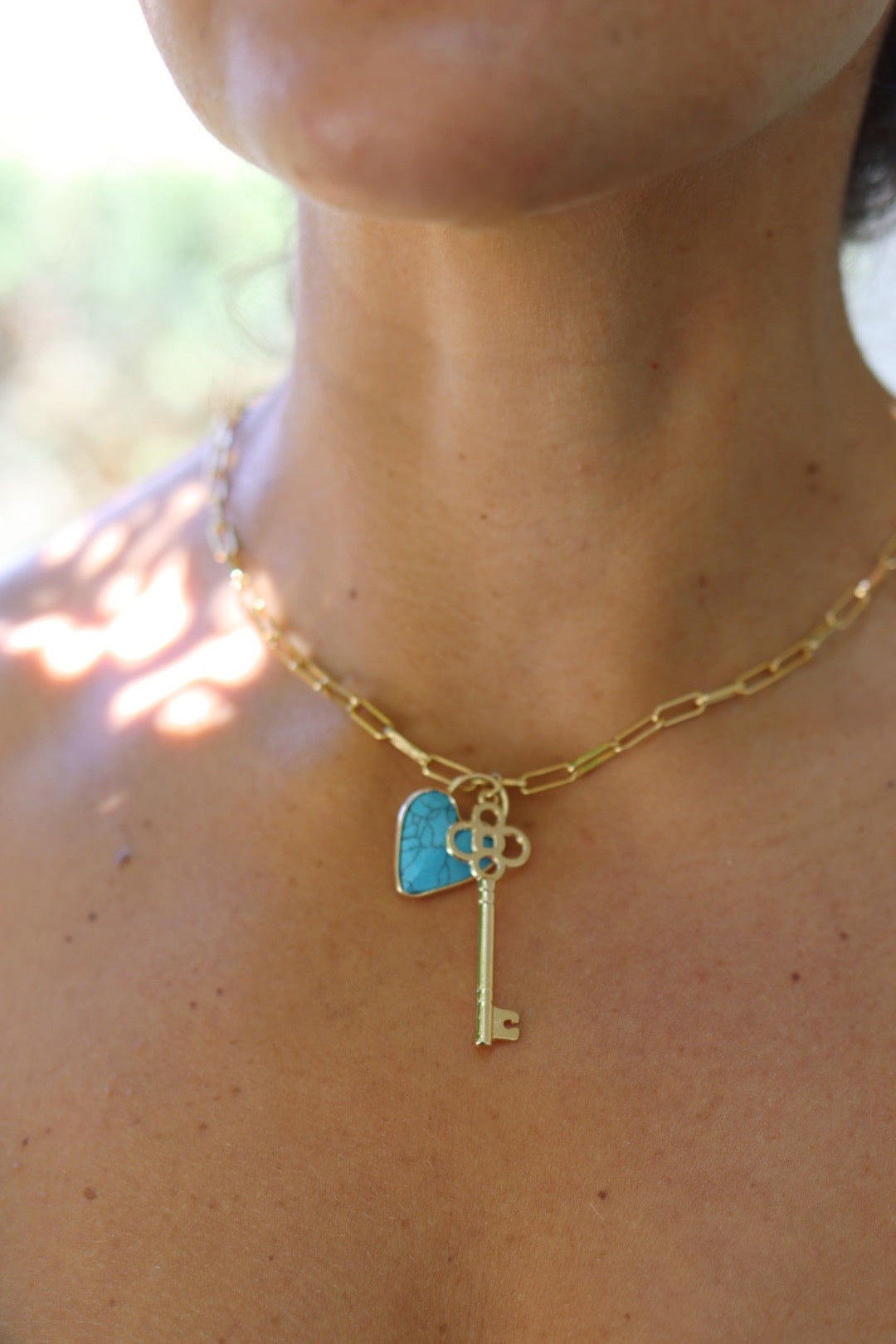 Lovekey Theory Necklace Turquoise