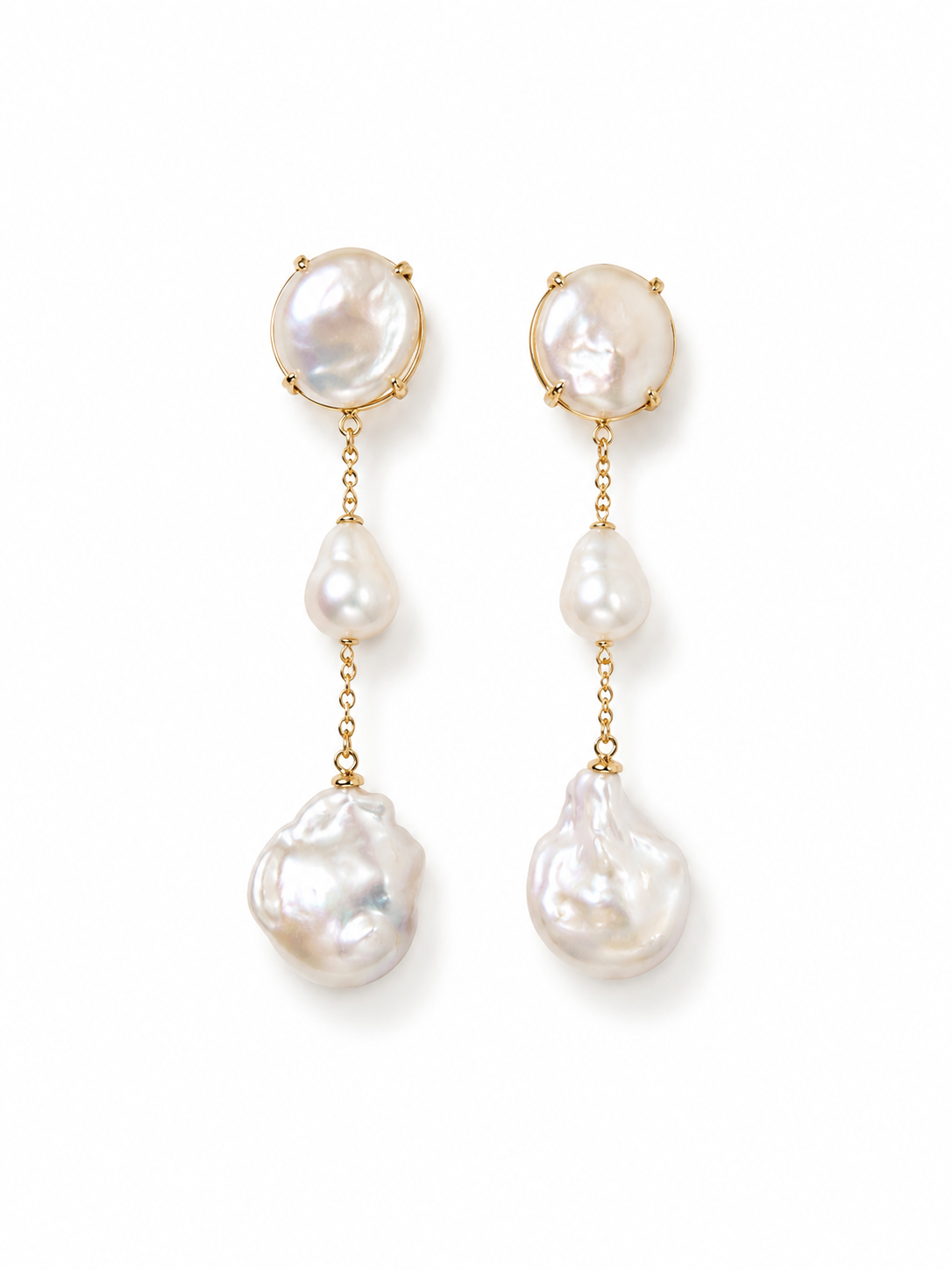 La Cascade Baroque Pearl Earrings