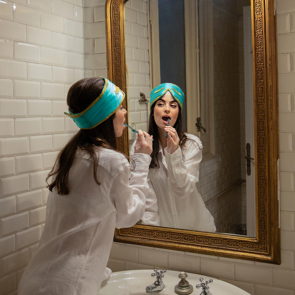 Breakfast At Drowsy Silk Sleep Mask