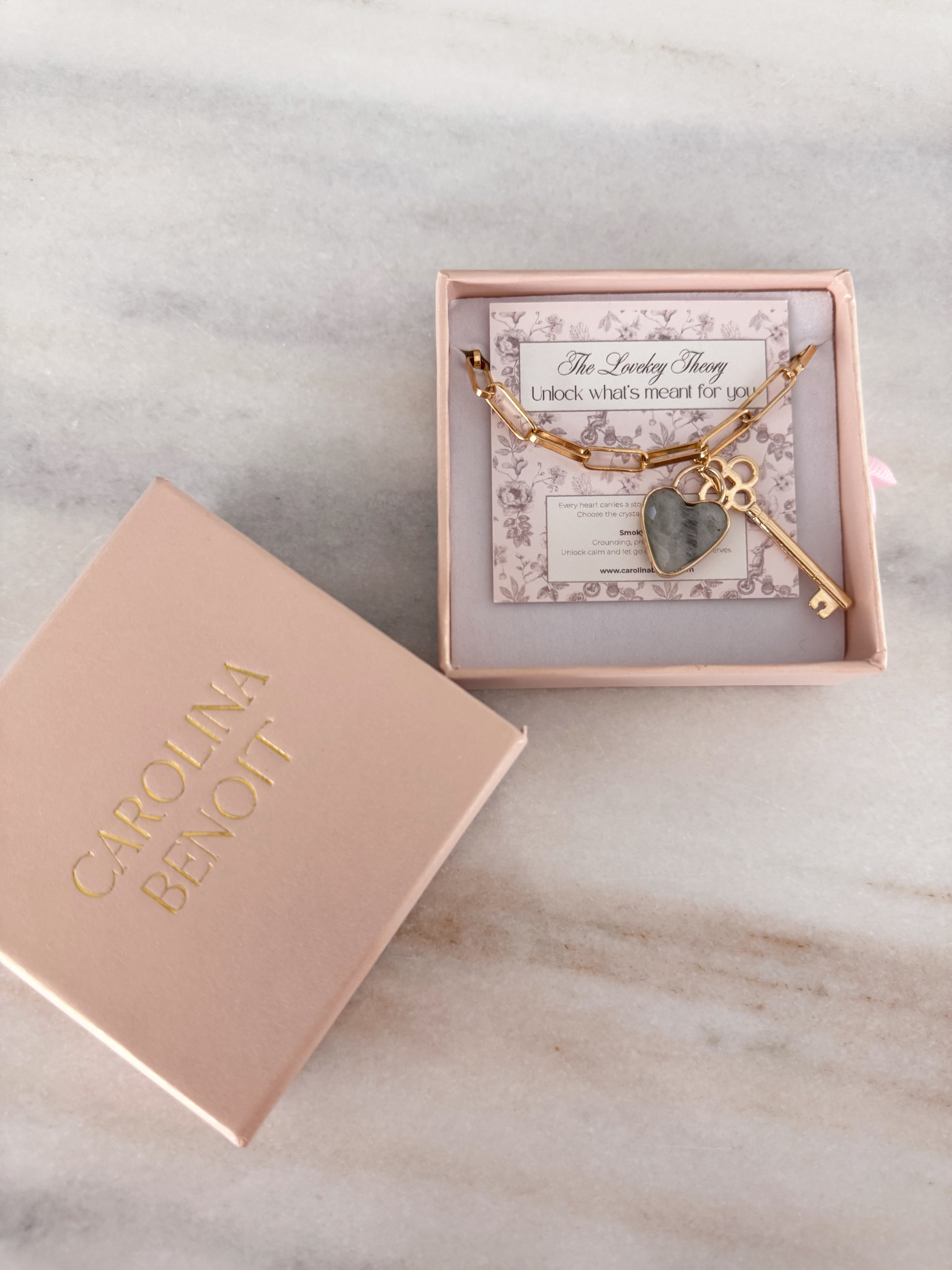 Lovekey Theory Necklace Smokey Quartz