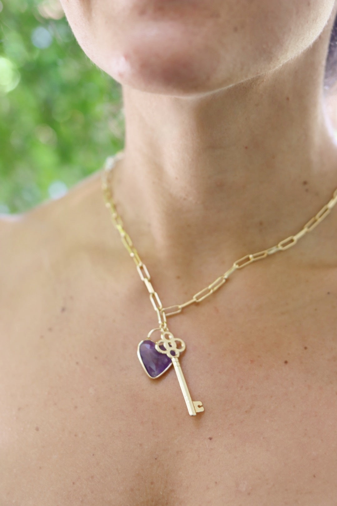 Lovekey Theory Necklace Amethyst