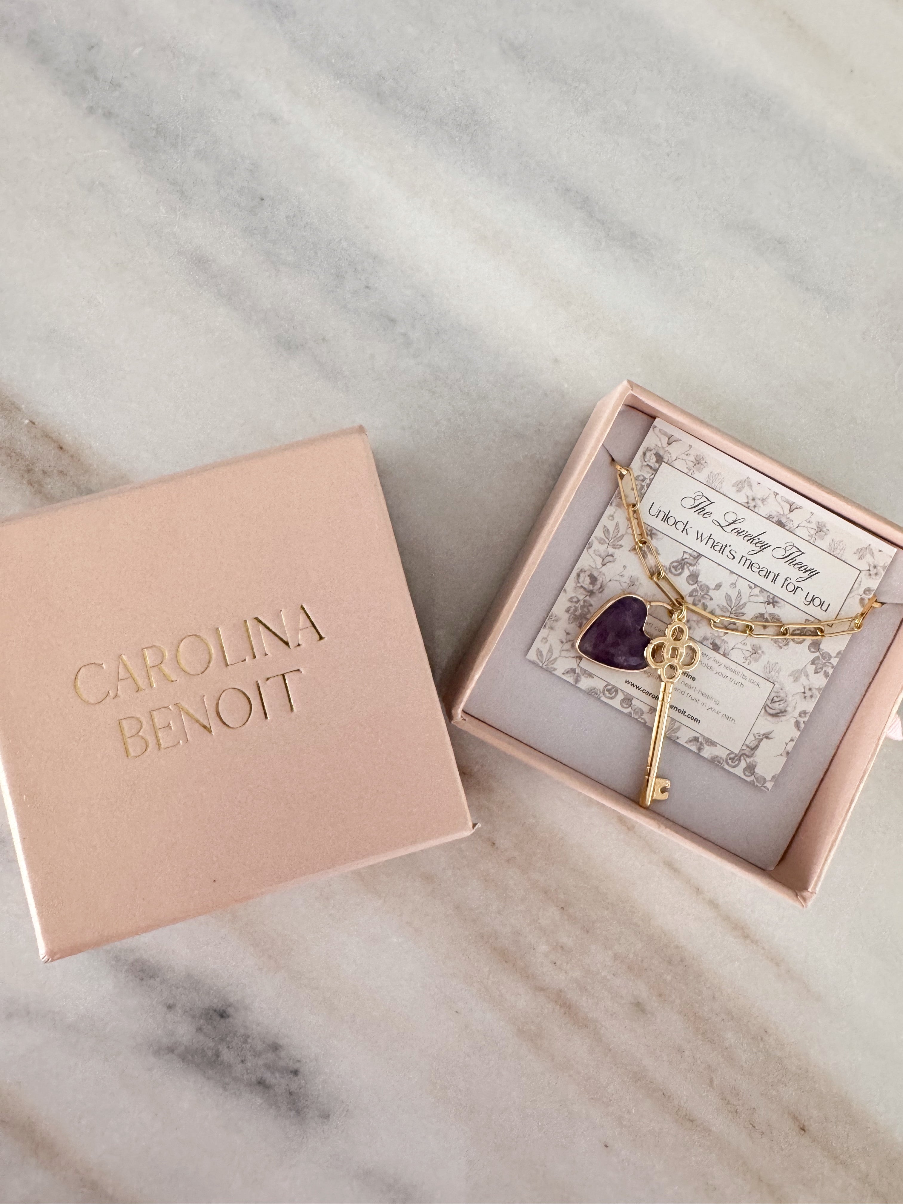 Lovekey Theory Necklace Amethyst