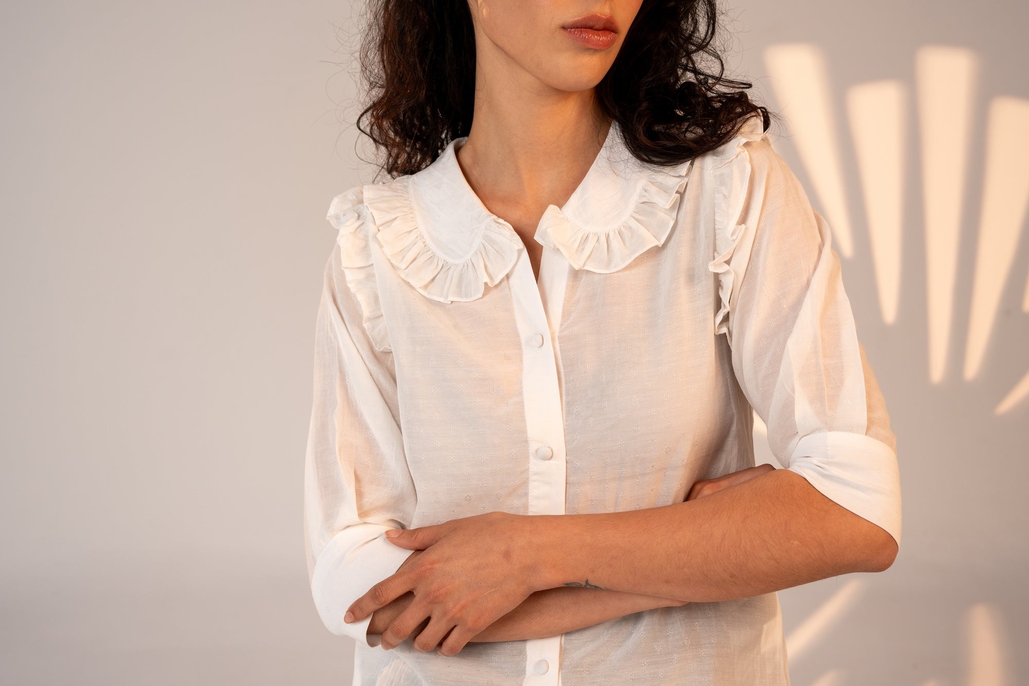 Fillou Peter Pan Collar Top