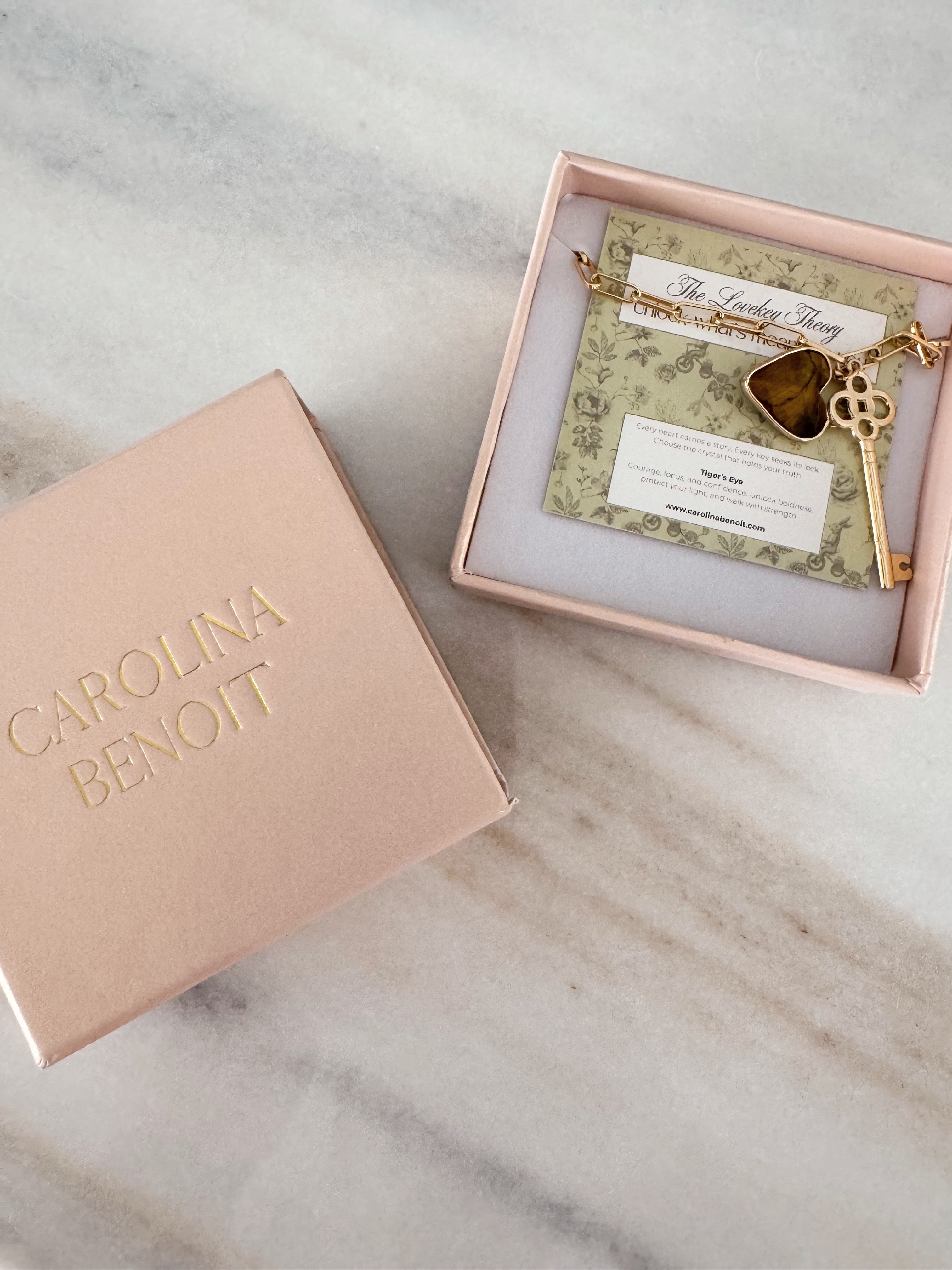 Lovekey Theory Necklace Tigers Eye