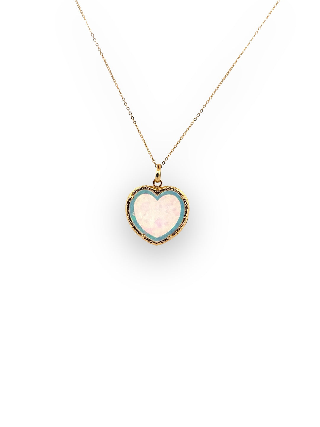Finer Signed In Love Opal Necklace