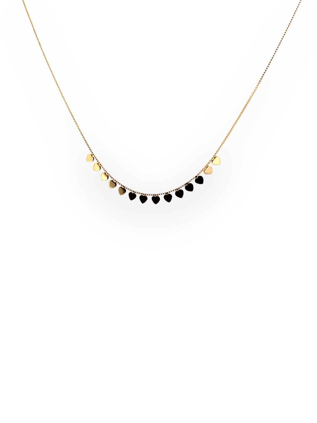 Tiny Hearts Gold Necklace