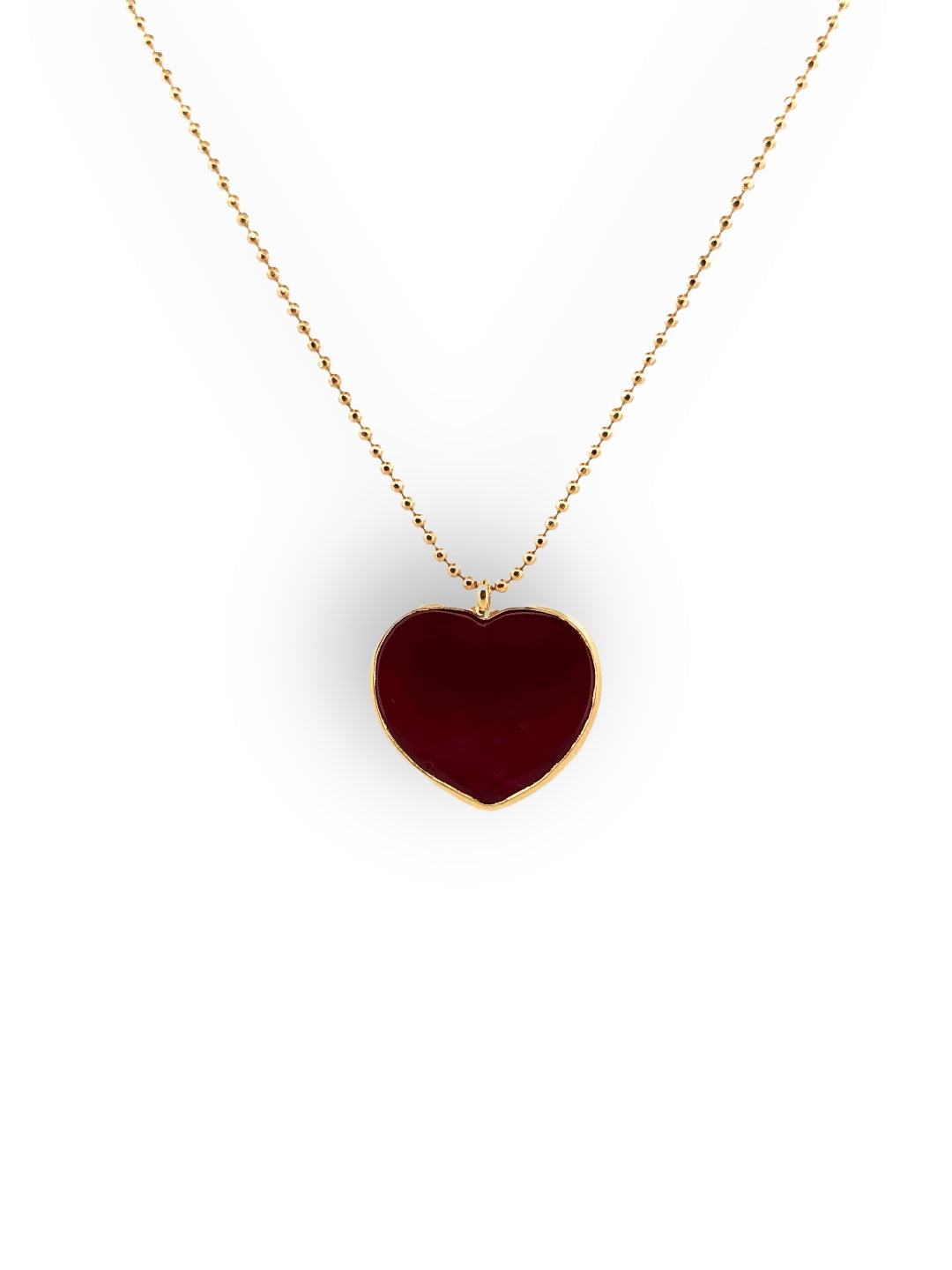 Signed In Love Red Jumbo Heart Necklace