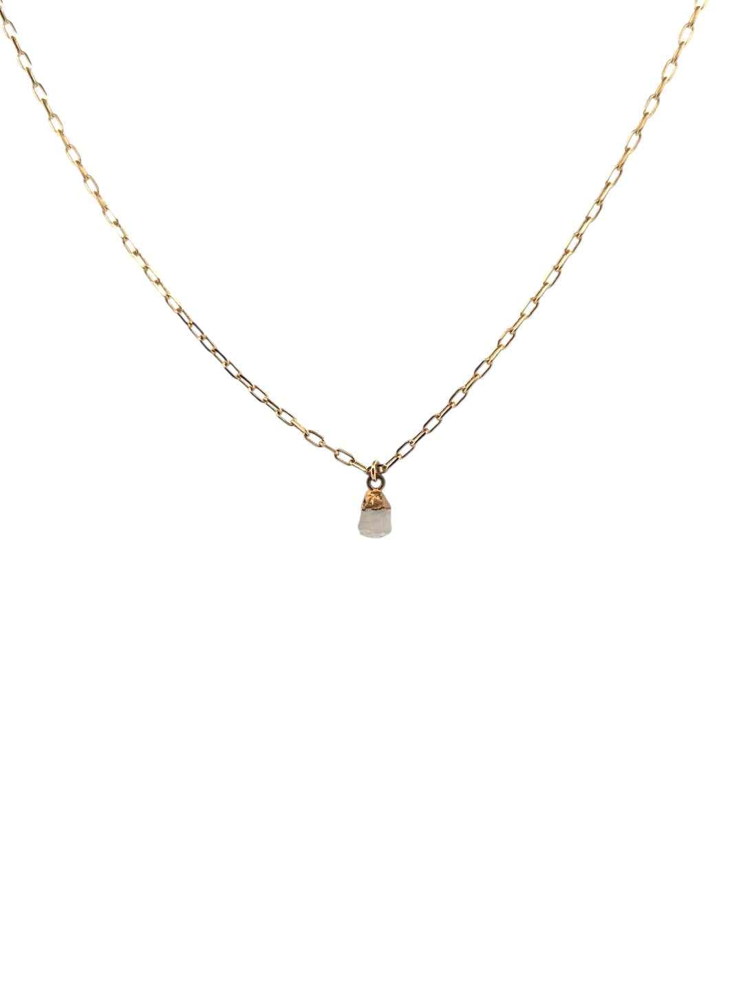 Mini Crystal Irregular Charm Necklace