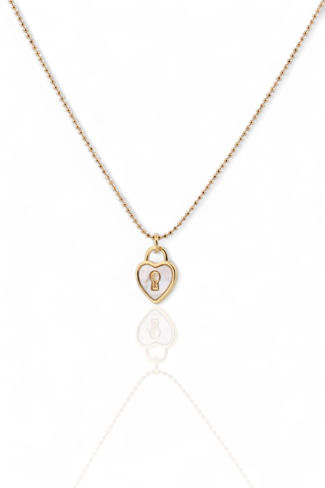 Mini Lock Heart Necklace