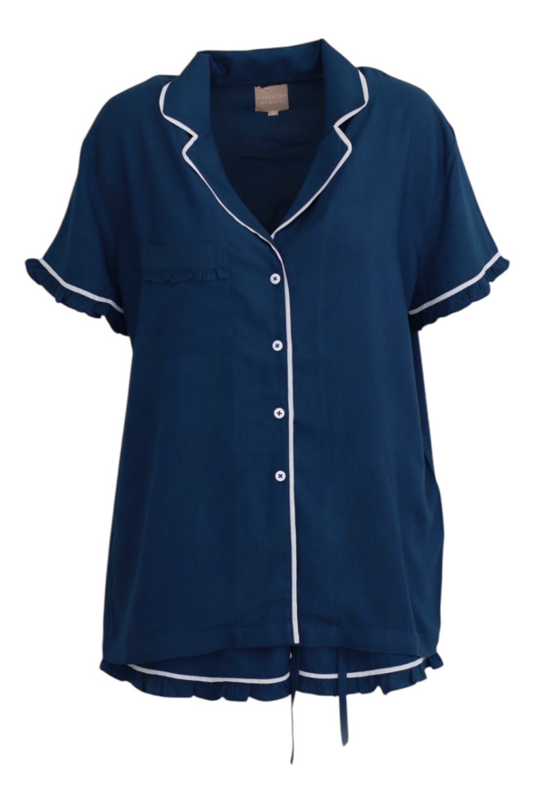 Pre-Order Chanukah Luxury Matching Set Pajama Navy Blue Short