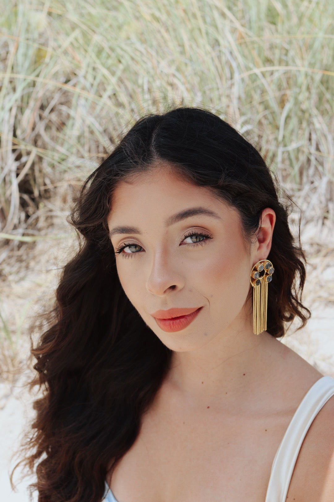 Statement Labradorite Earrings