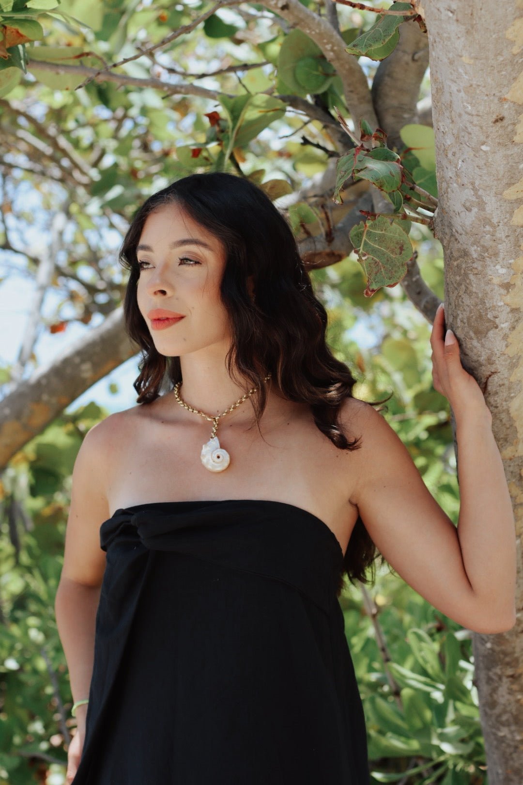Chunky Chain & Shells Necklace