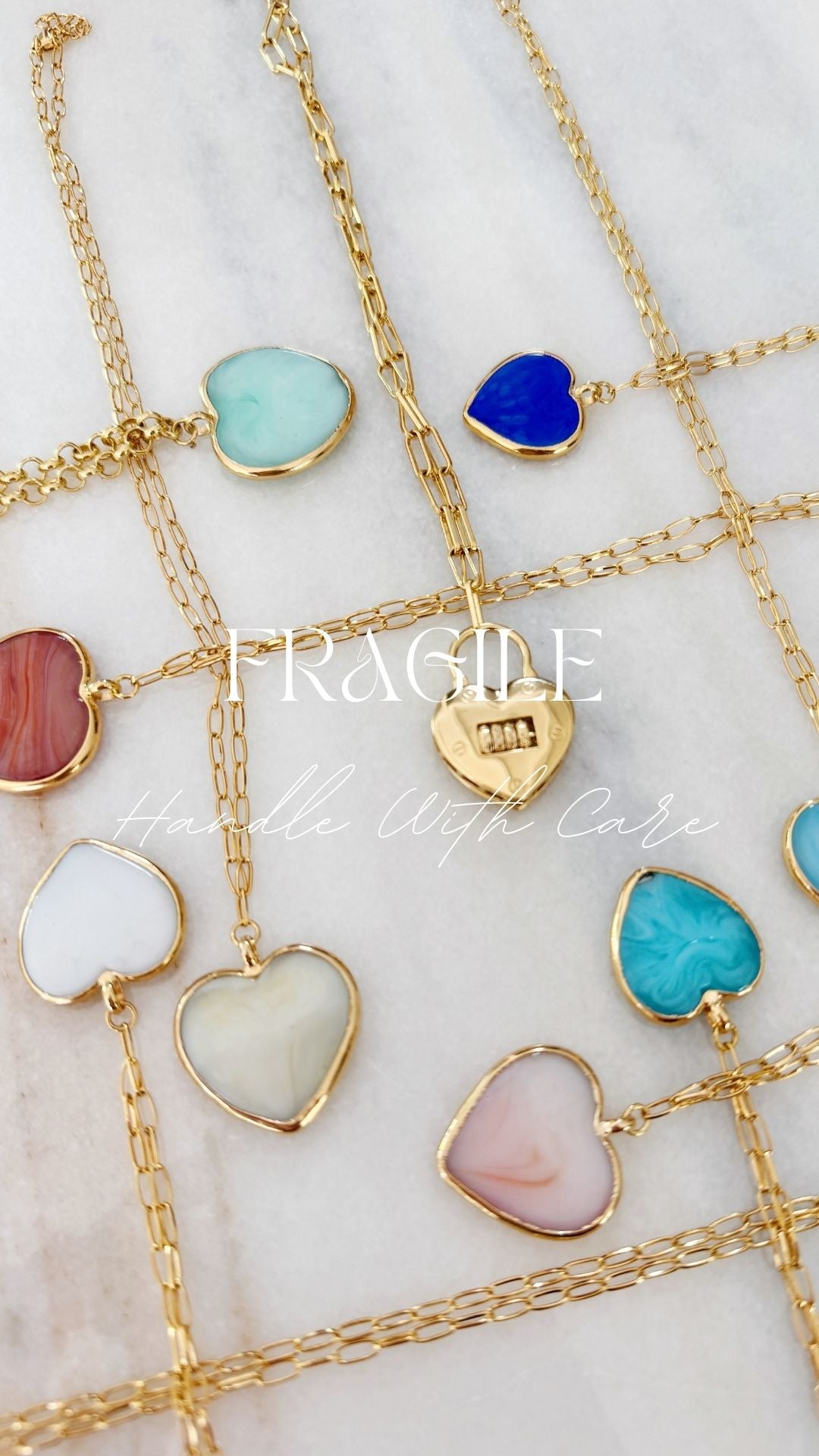 Signed In Love Sea Heart Necklace