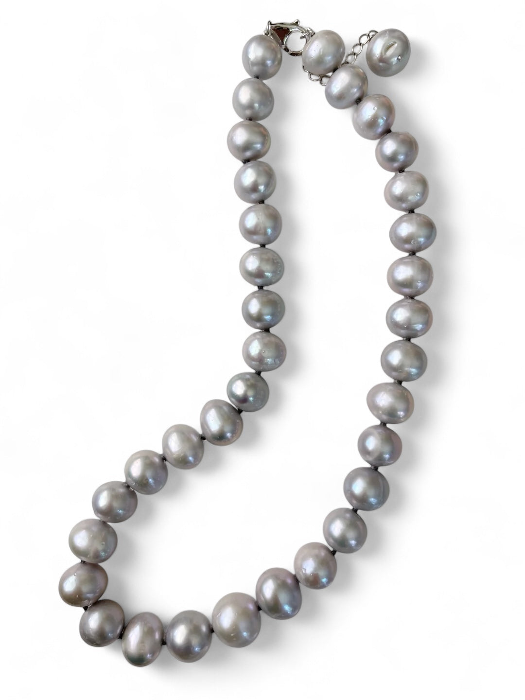 Gray freshwater pearl statement necklace – Salt Water Heirloom