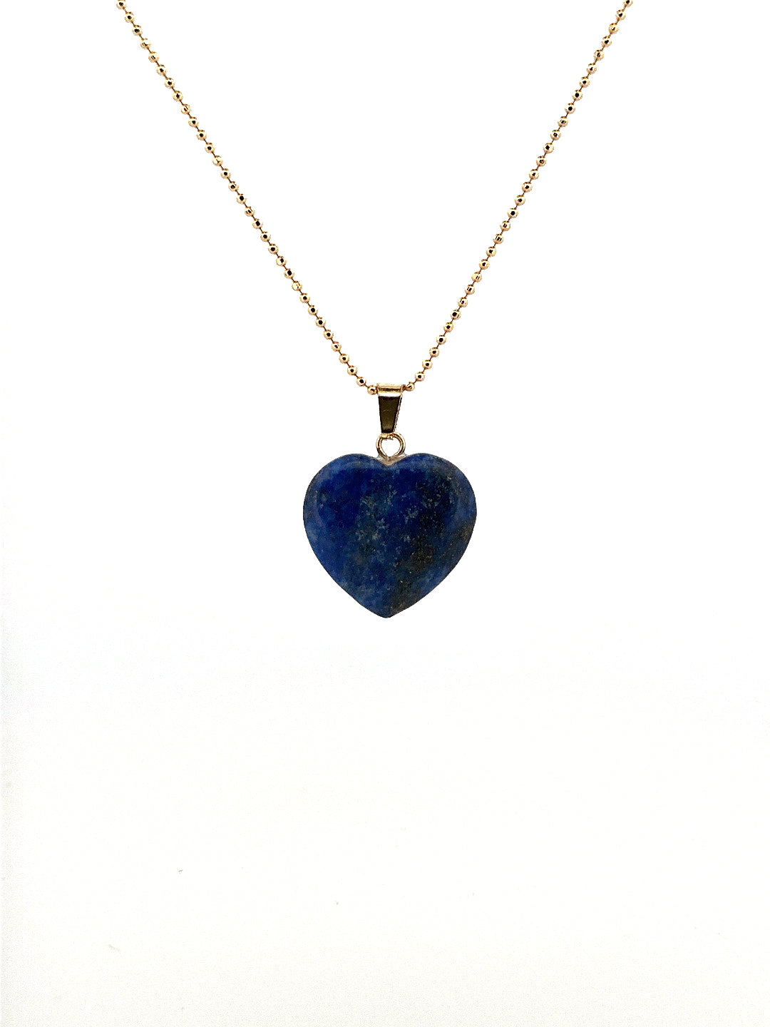 Aura Heart Lapiz Lasuli Necklace