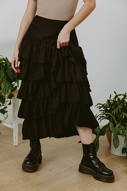 Palace Midi Skirt Black