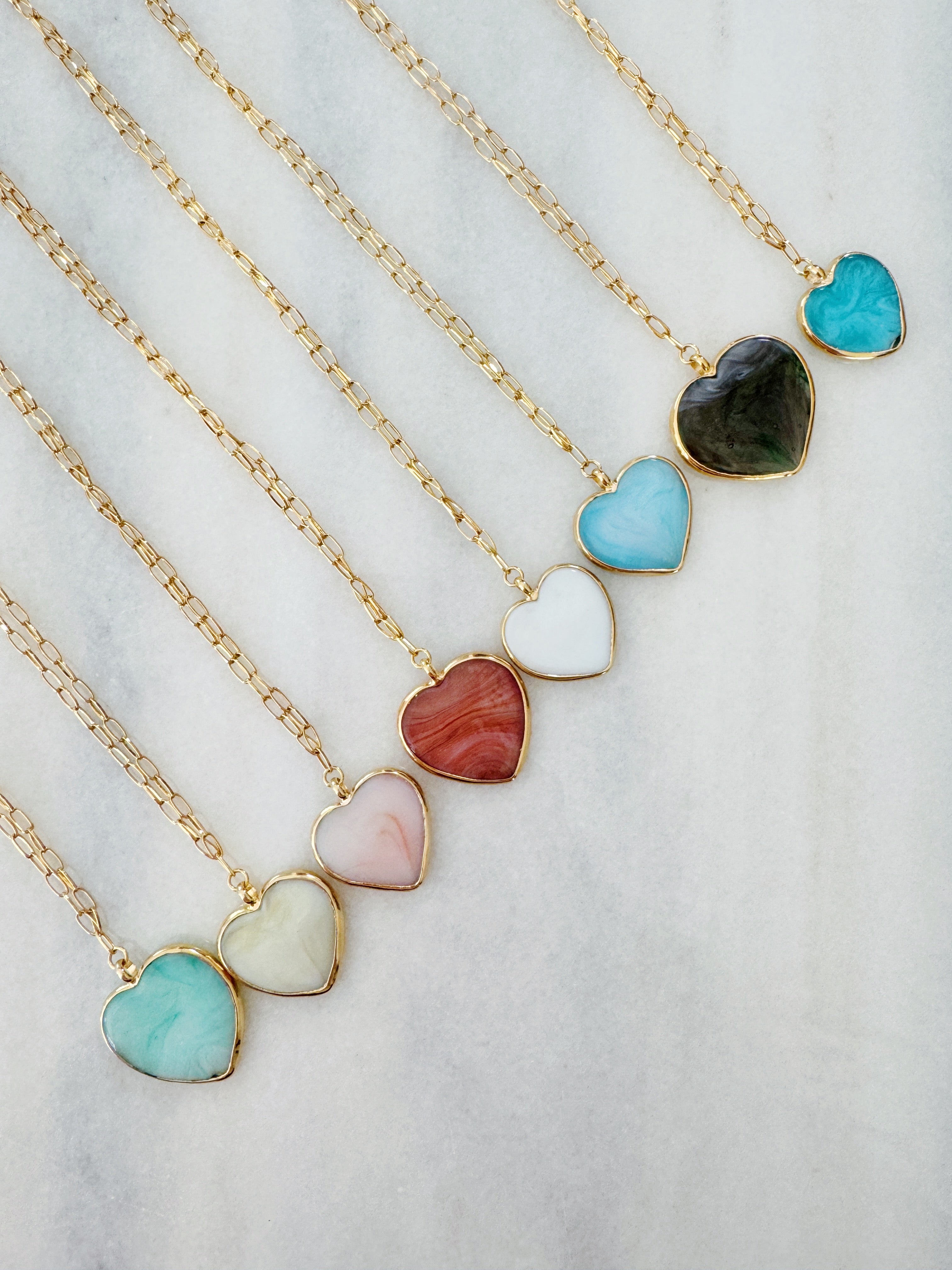 Signed In Love Sea Heart Necklace