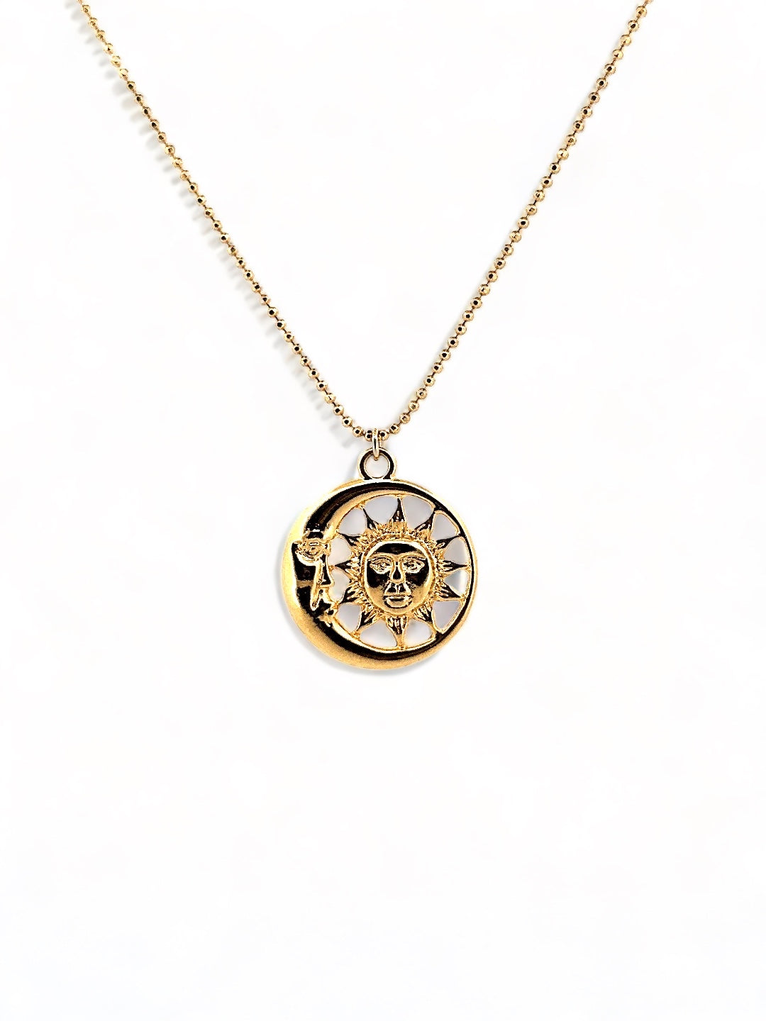 Sun And Moon Charm Necklace