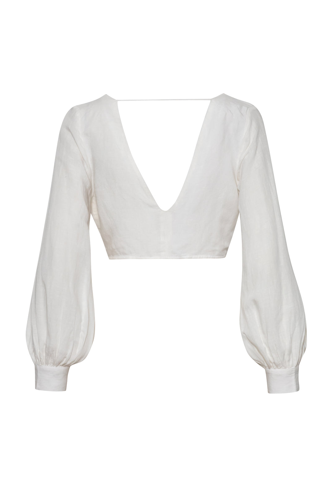 Adela Linen Wrap Top