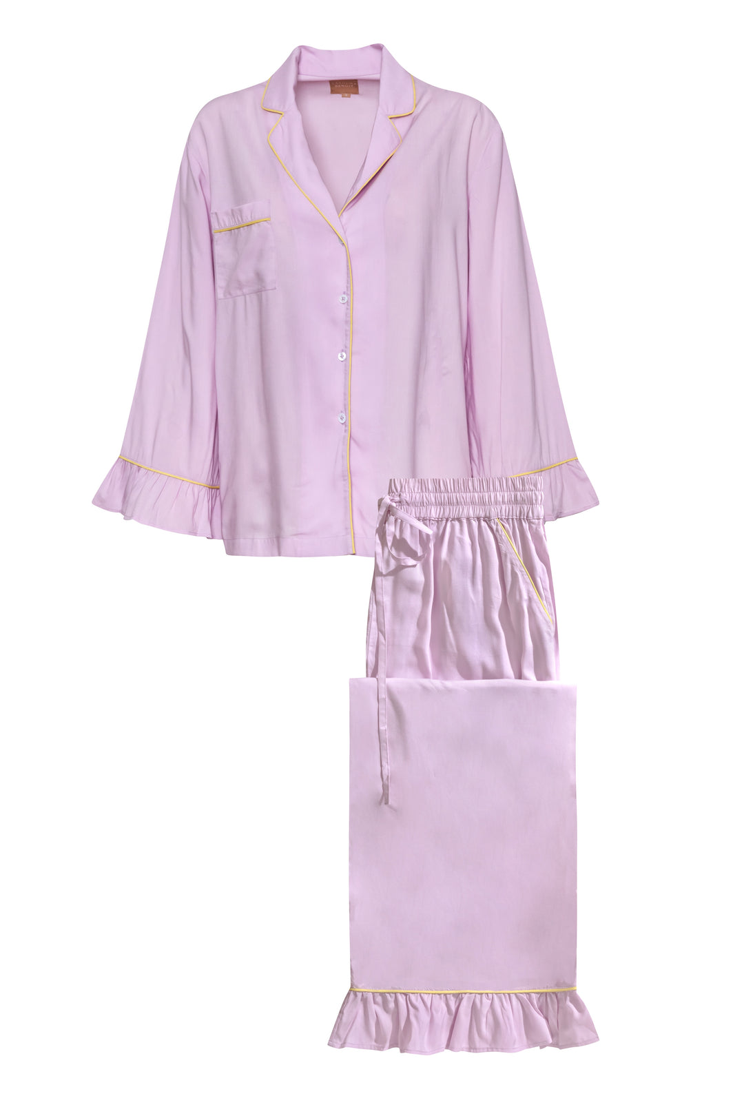 Luxury Bamboo Pajama Set Women | Purple & Green