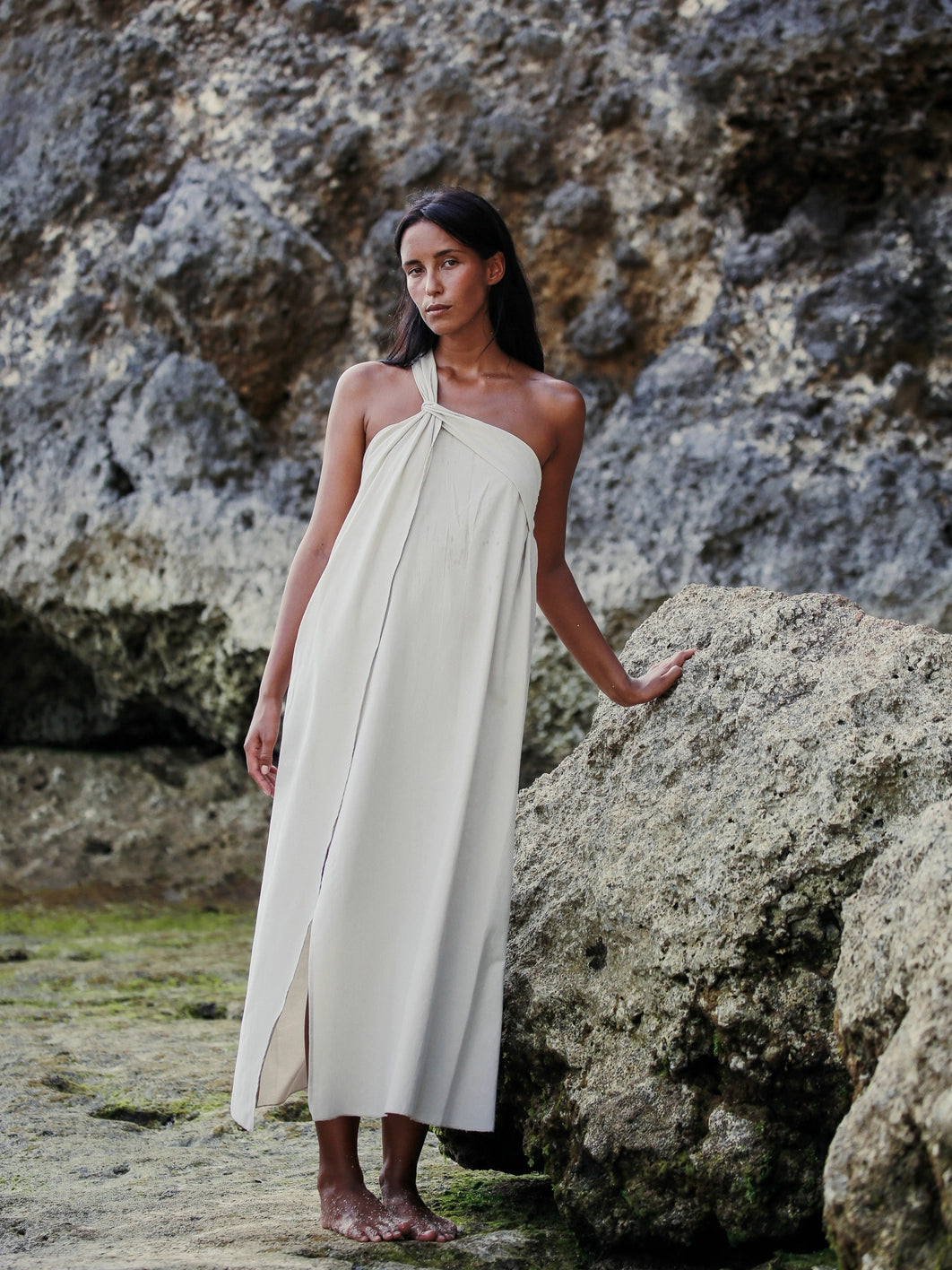 Pia Maxi Dress Oatmeal