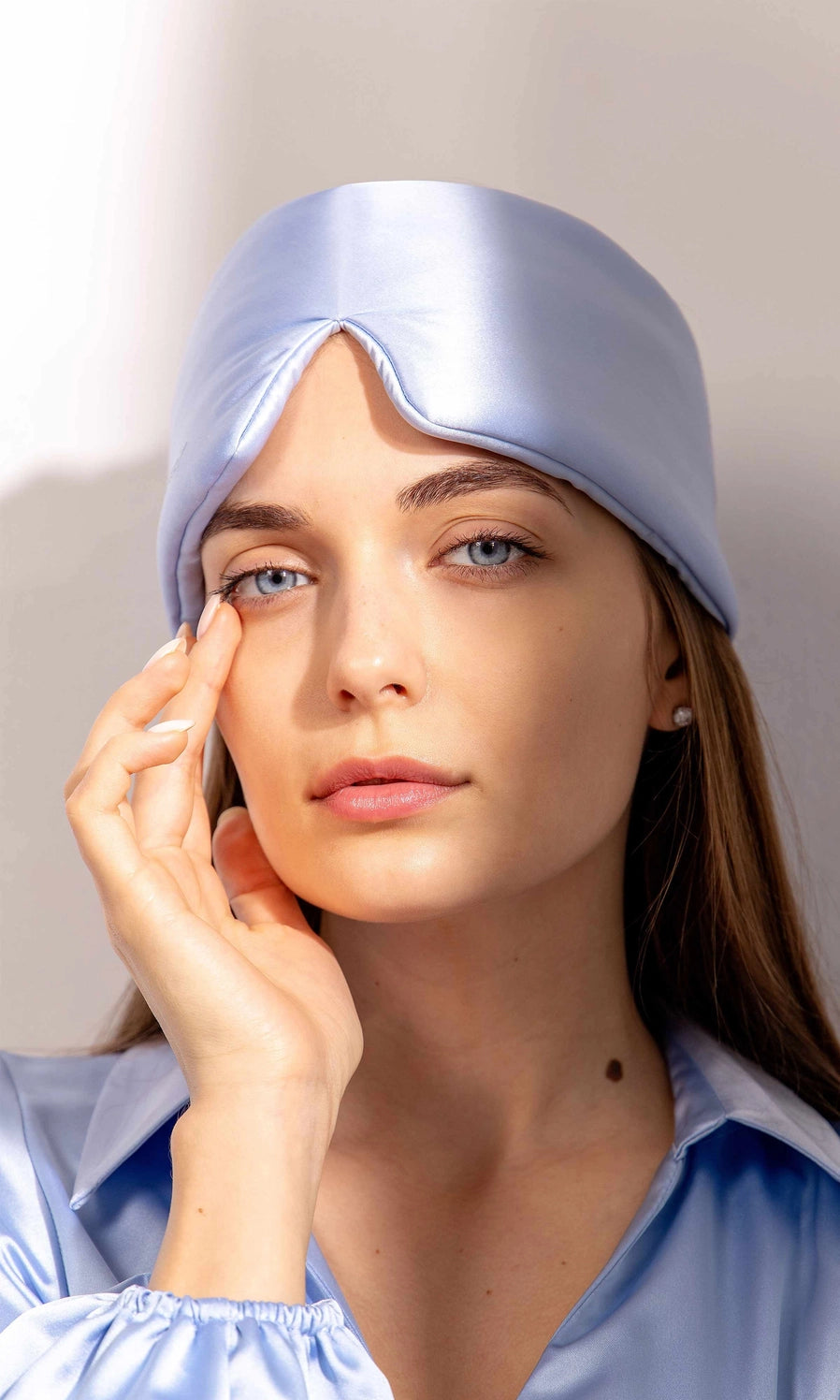 Blue Belle Silk Sleep Mask