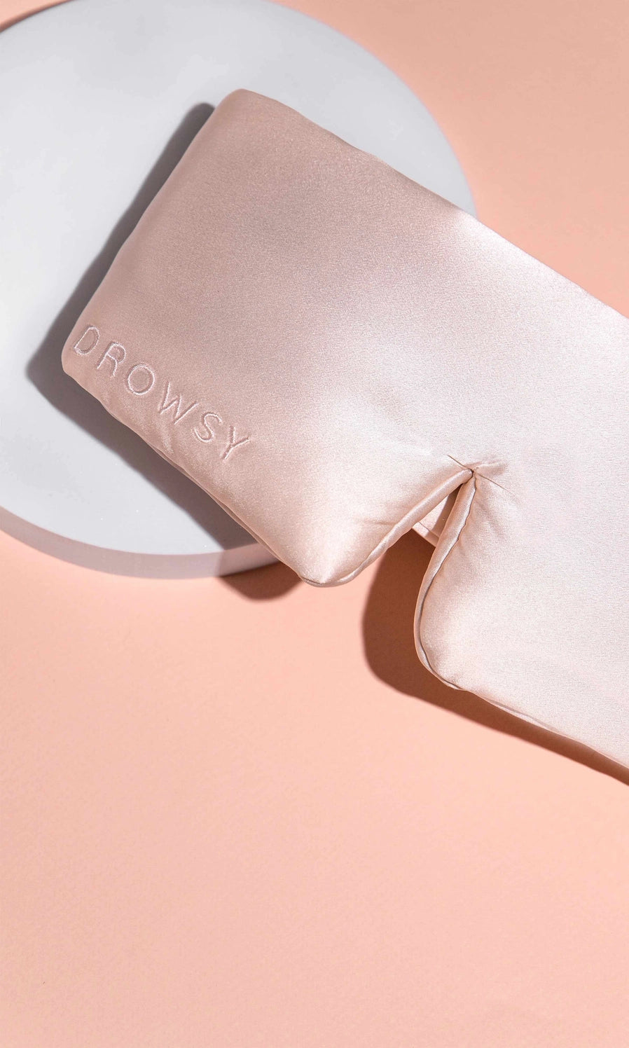 Sunset Pink Silk Sleep Mask