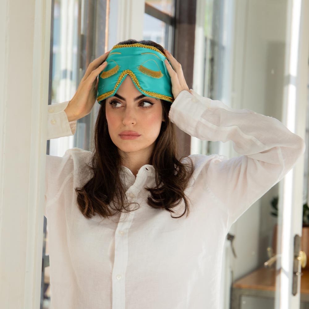 Breakfast At Drowsy Silk Sleep Mask