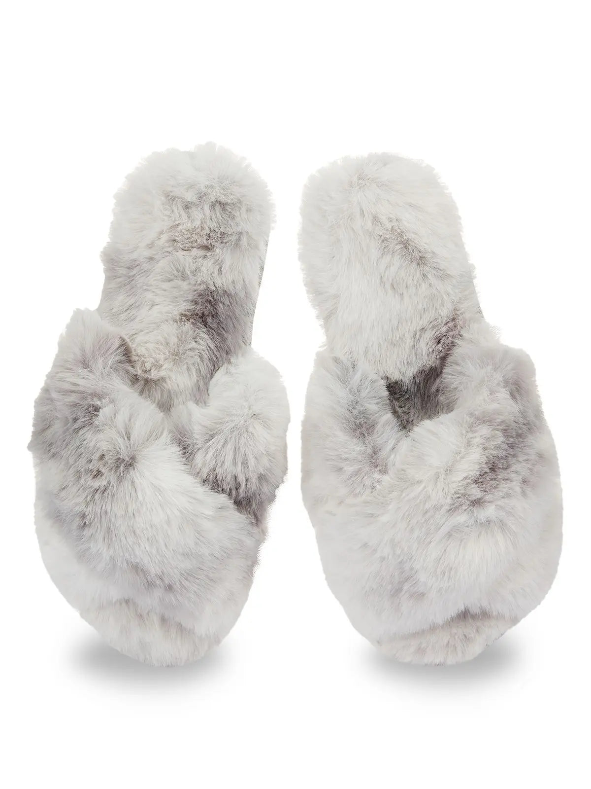 Josephine Plush Slippers in Beige – Cozy Luxe House Slides