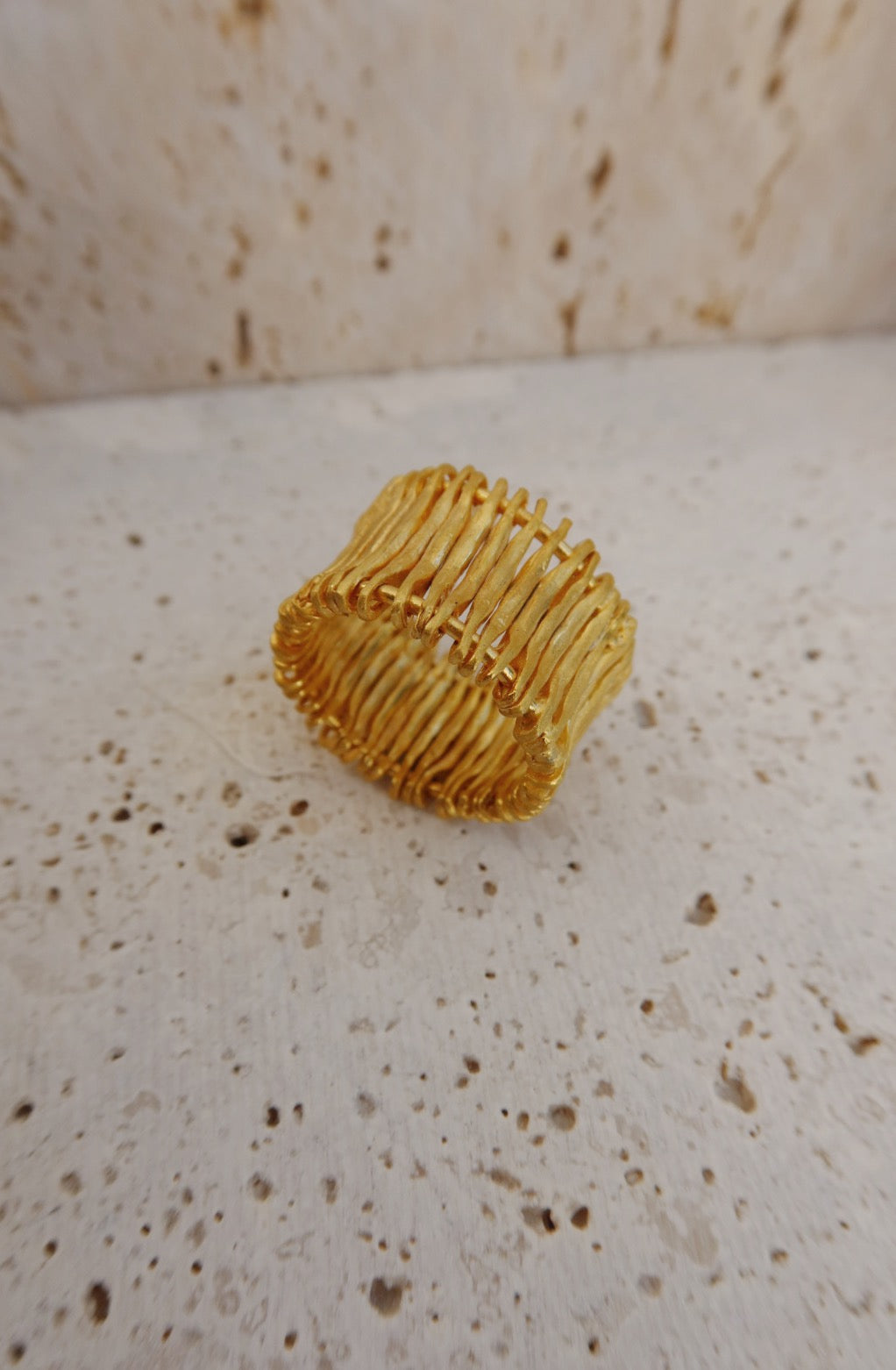 Palitos Cocktail Ring In Gold