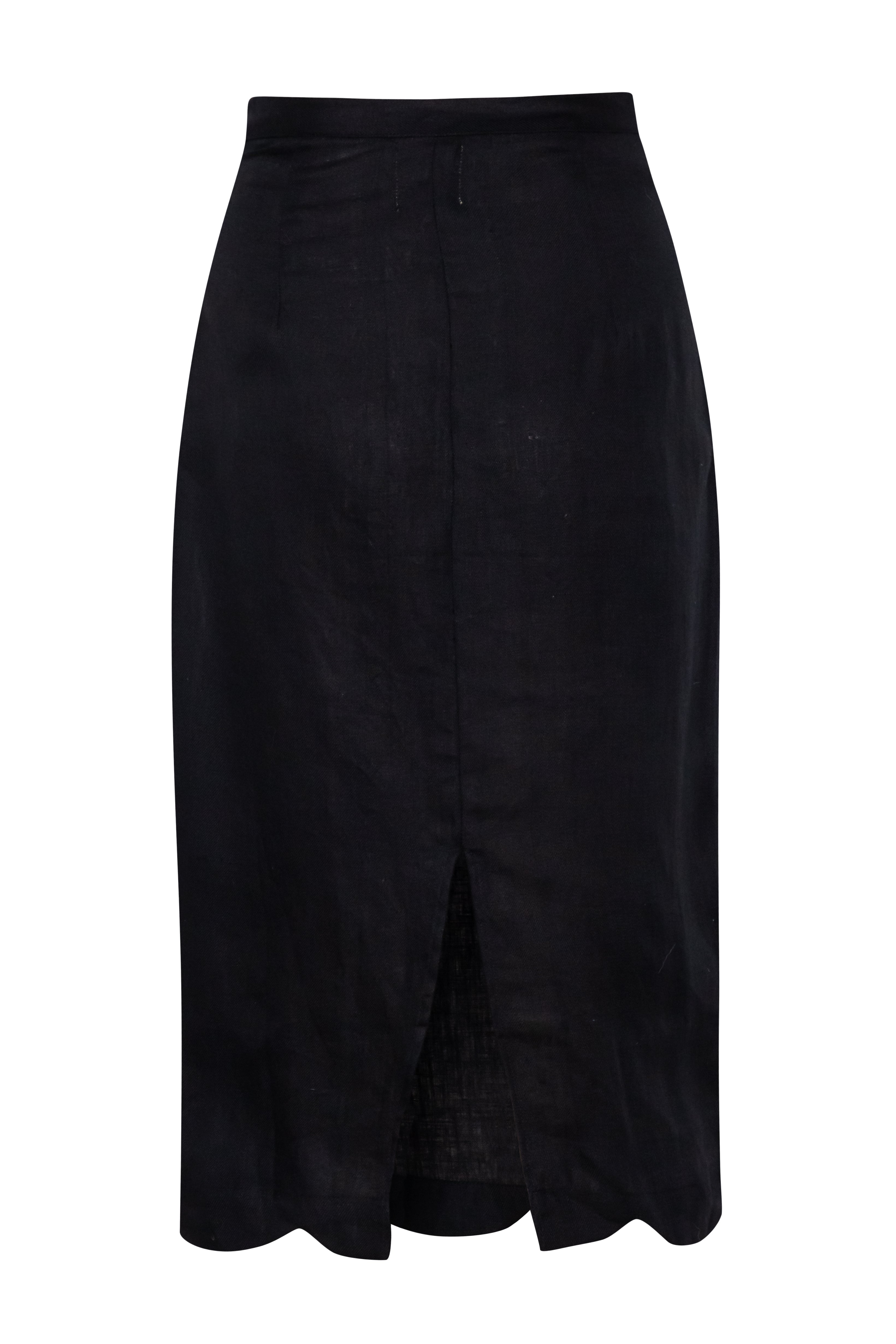 Ava Pearled Skirt in Black – Romantic Skirt with Pearls