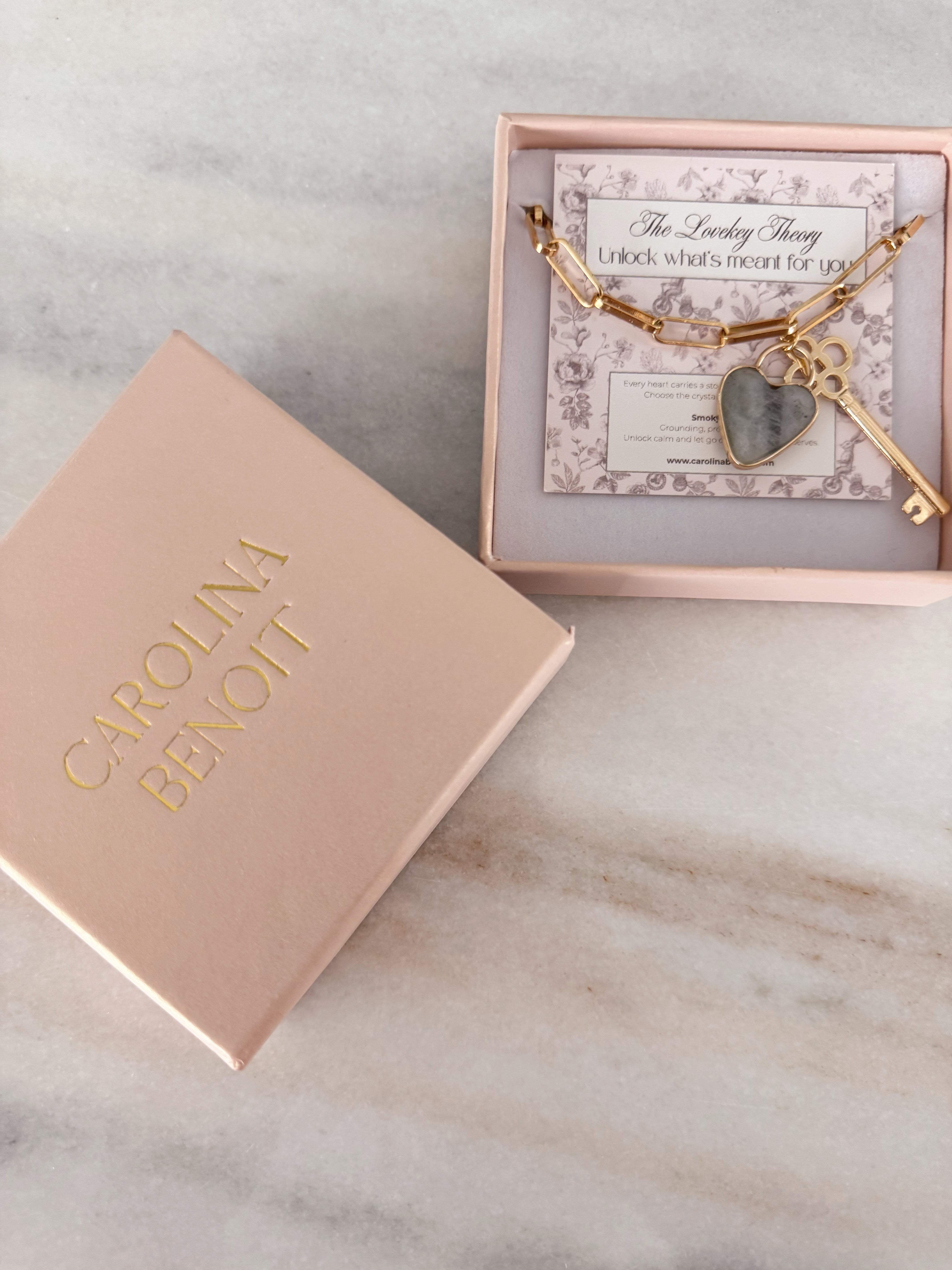 Lovekey Theory Necklace Smokey Quartz