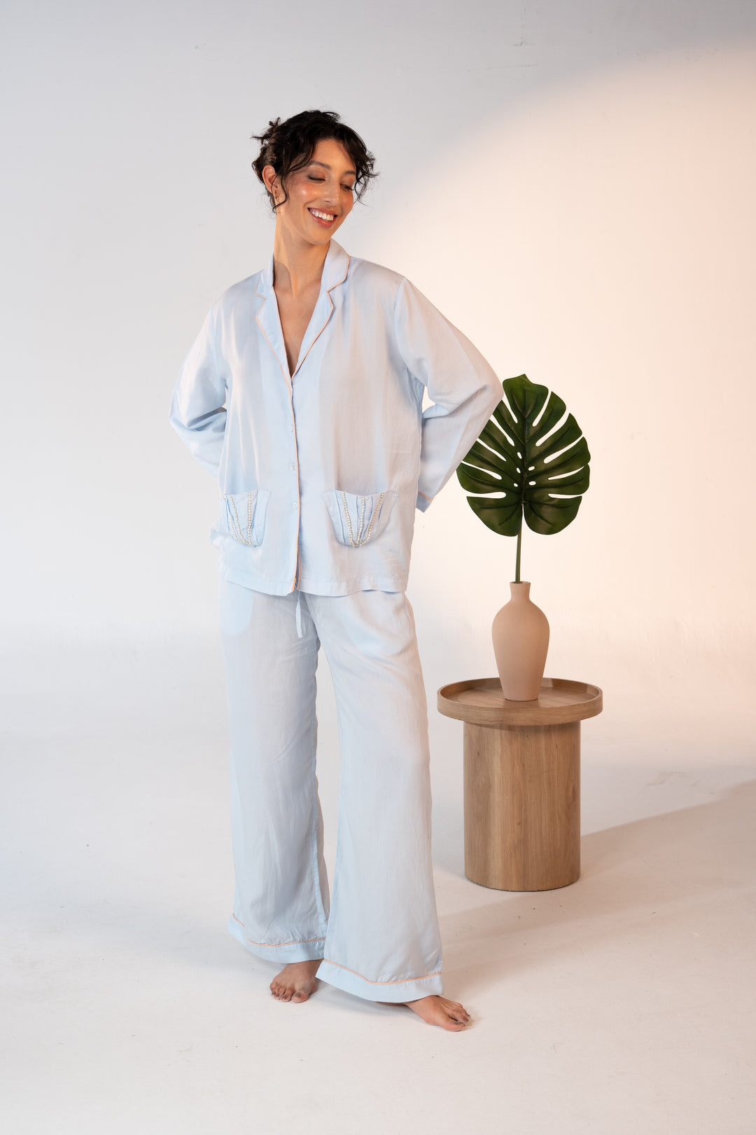 Pre-Order Pearl Shell Pajama Baby Blue