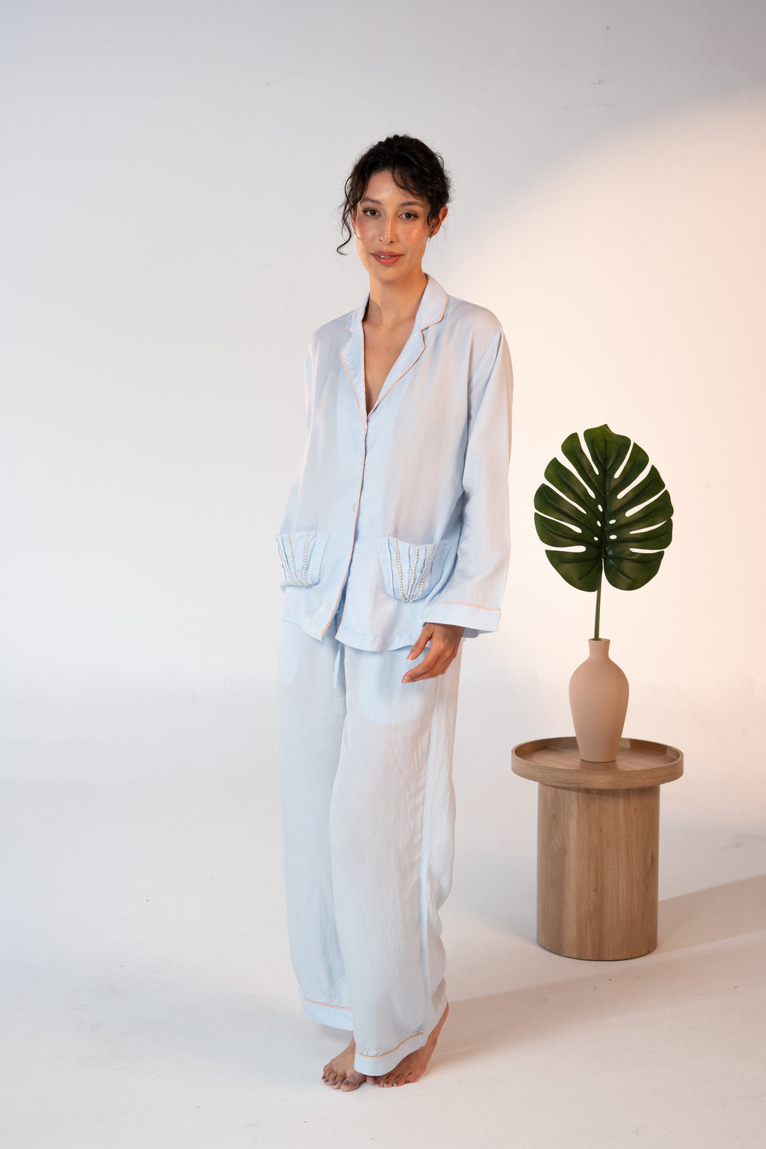 Pre-Order Pearl Shell Pajama Baby Blue