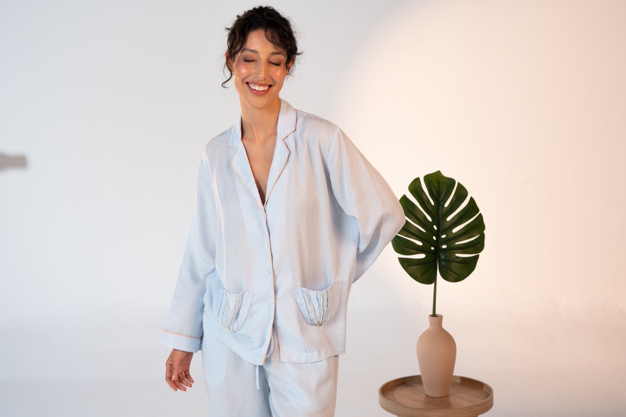 Pre-Order Pearl Shell Pajama Baby Blue