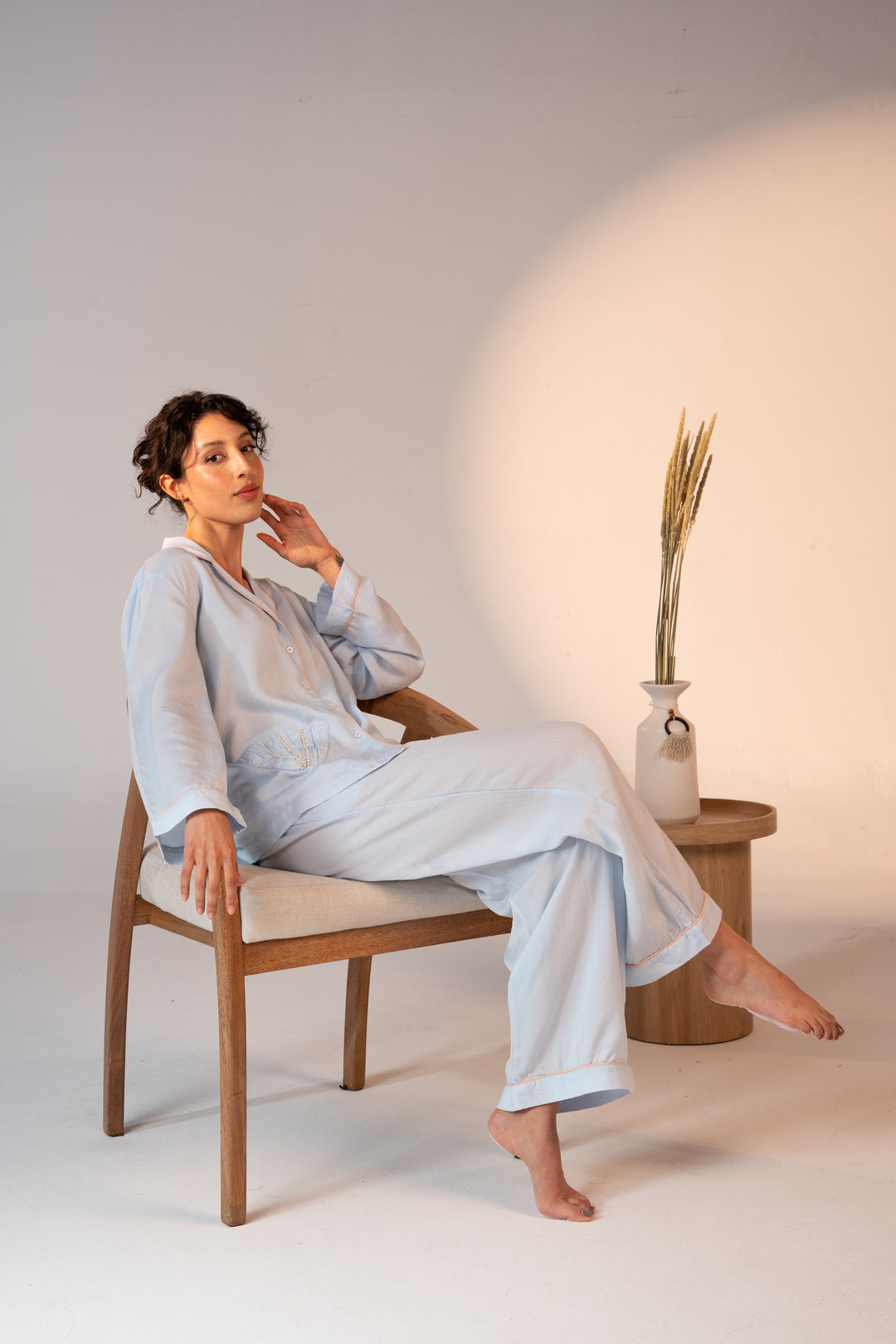 Pre-Order Pearl Shell Pajama Baby Blue