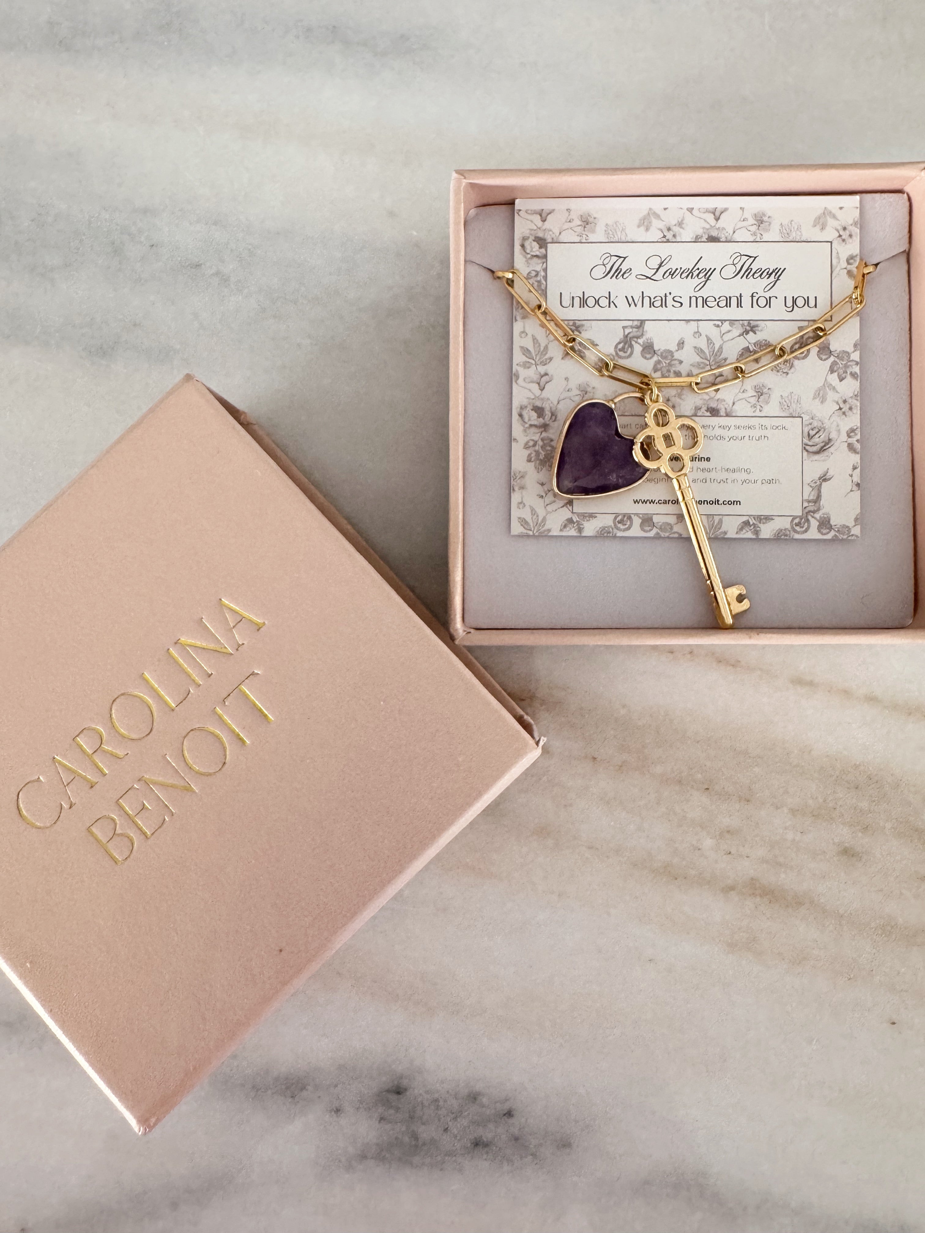 Lovekey Theory Necklace Amethyst