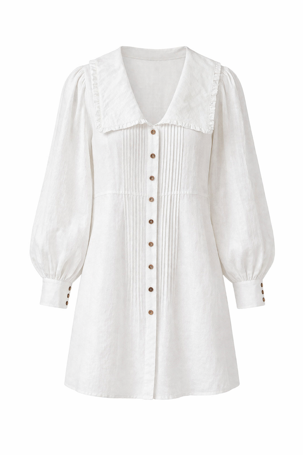 Lizzy White Linen Mini Dress