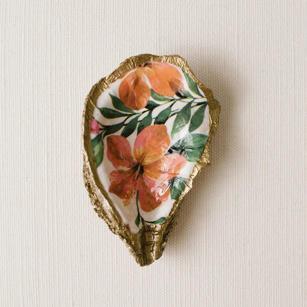 Floral Oyster Ring Dish