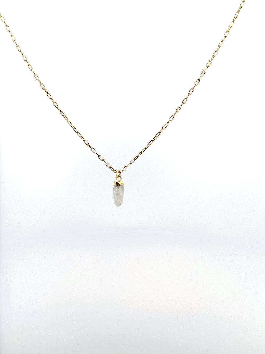 Mini Crystal Point Charm Necklace