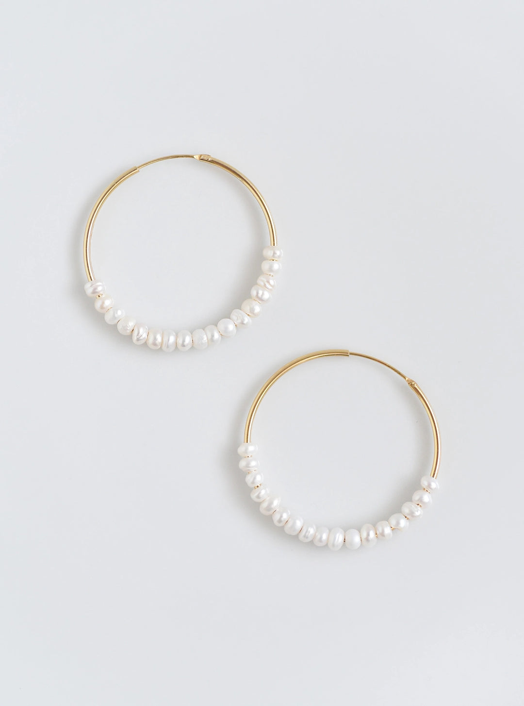 Pearl Embroidered Hoops