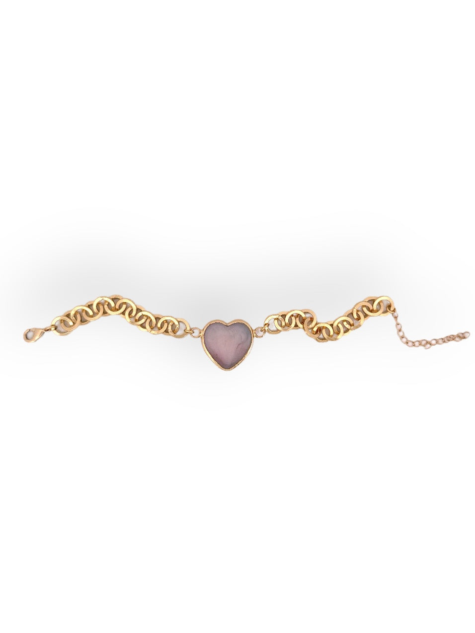 Signed In Love Pink Heart Bracelet