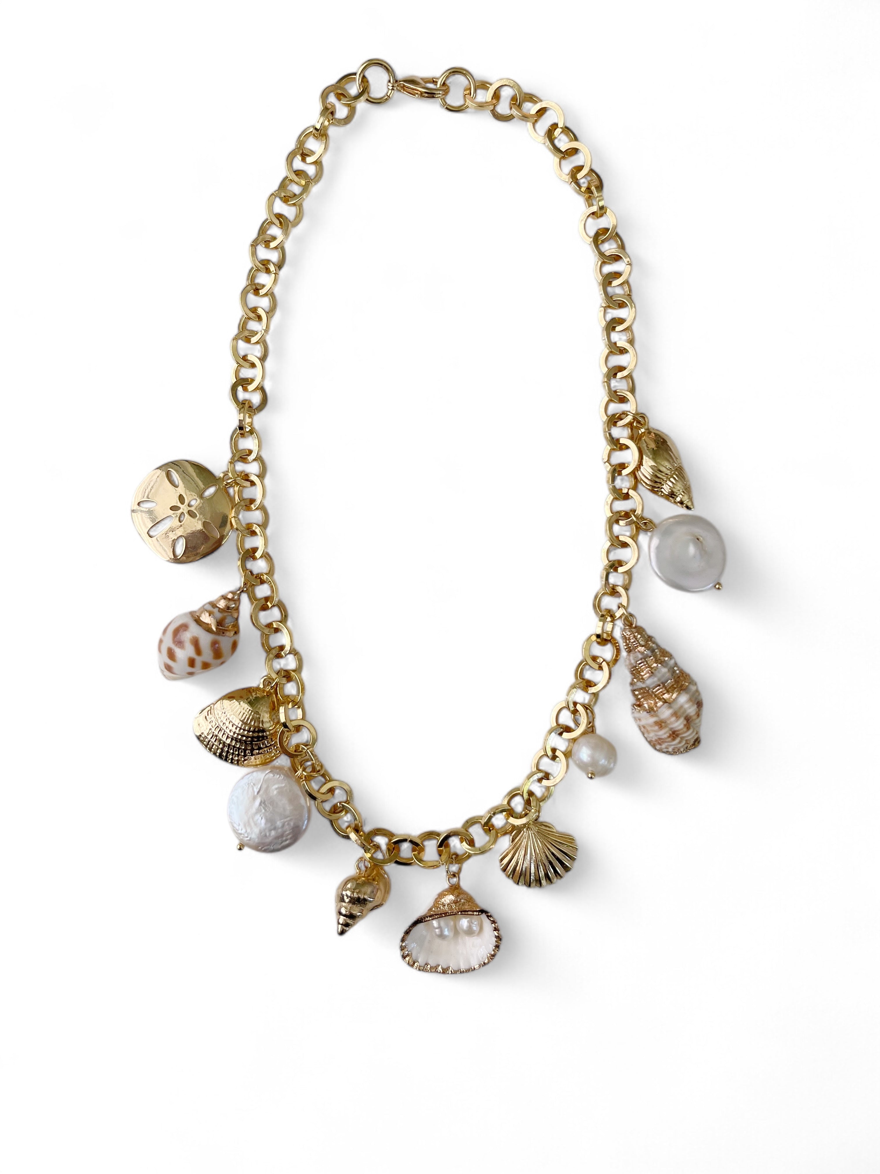 Kailua Seashells And Pearls Necklace