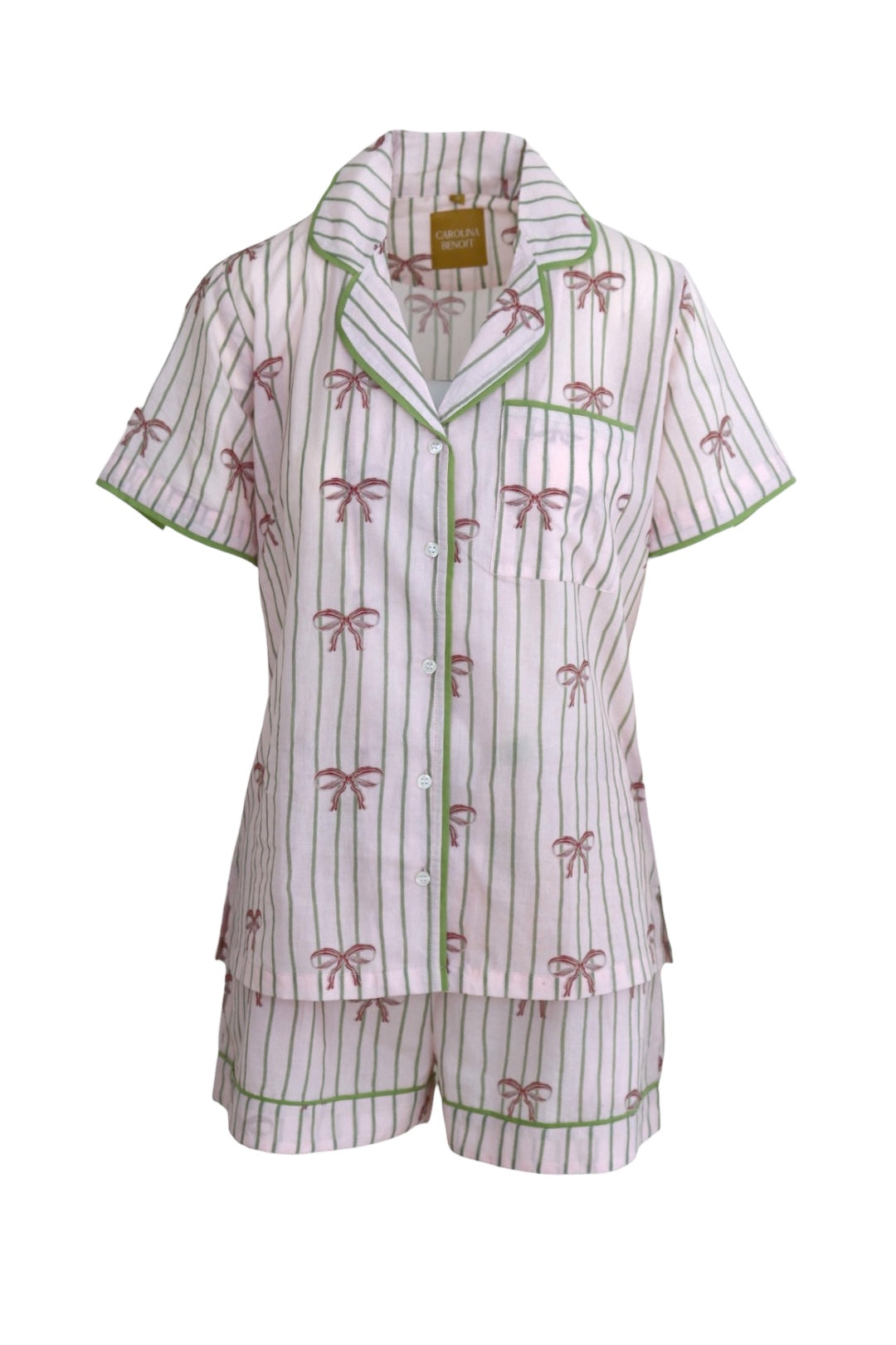 Christmas Bows Pajamas Short Set