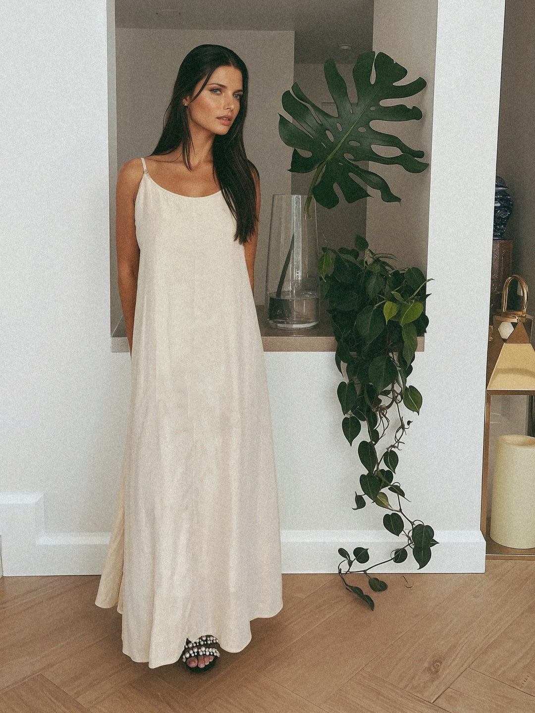 The Ritz Maxi Dress In Gold