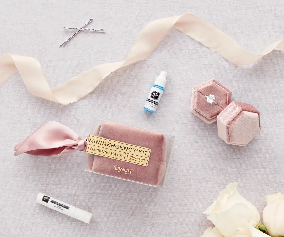 Velvet Mini Emergency Kit For Bridesmaids | Wedding Gifts