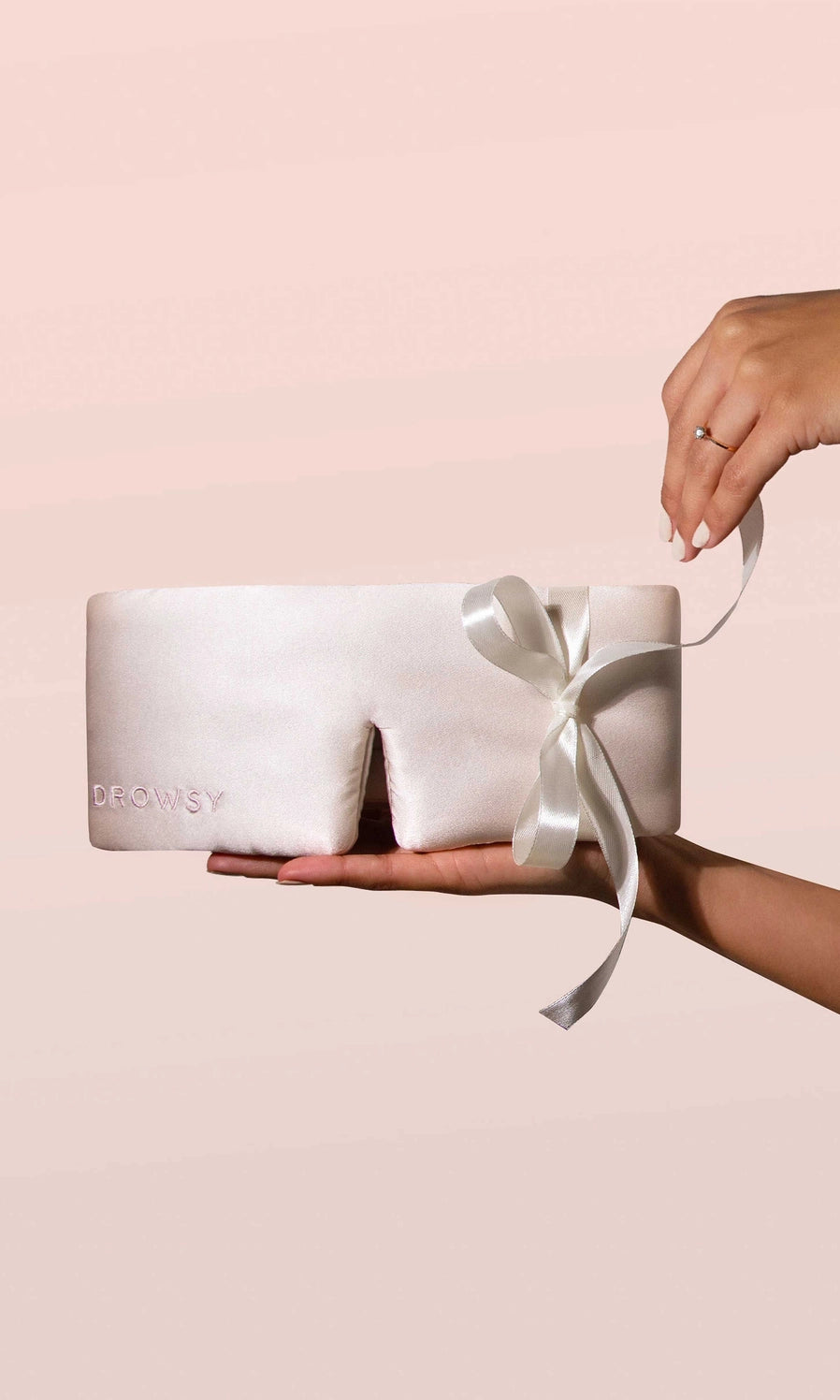 Sunset Pink Silk Sleep Mask