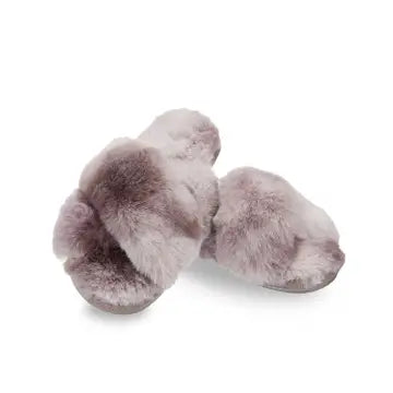 The Josephine Plush Slippers Lavender